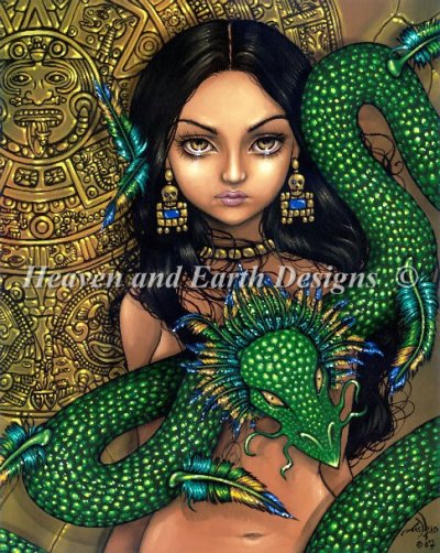 Diamond Painting Canvas - Mini Priestess of Quetzalcoatl